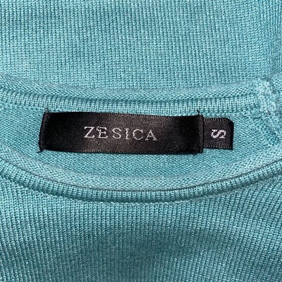ZESICA Blue Sweater Shirt Long Sleeve super Soft pullover Small - Picture 3 of 4